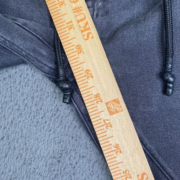 Karl Lagerfeld Jeans Mens 32 Black Slim Fit Drawstring Moto Stretch Pants Modern - Picture 10 of 11